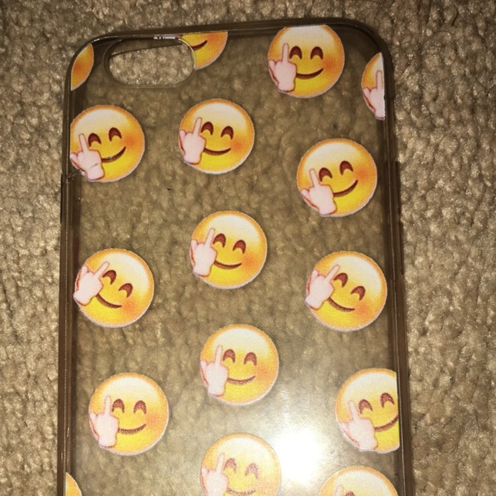 emoji middle finger iphone 6/6s case